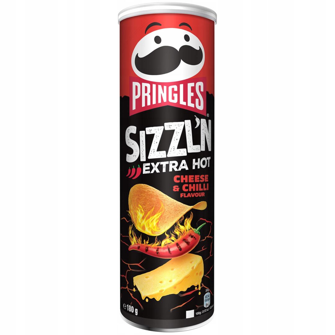 Pringles Sizzl'n Extra Hot Cheese & Chilli 180g