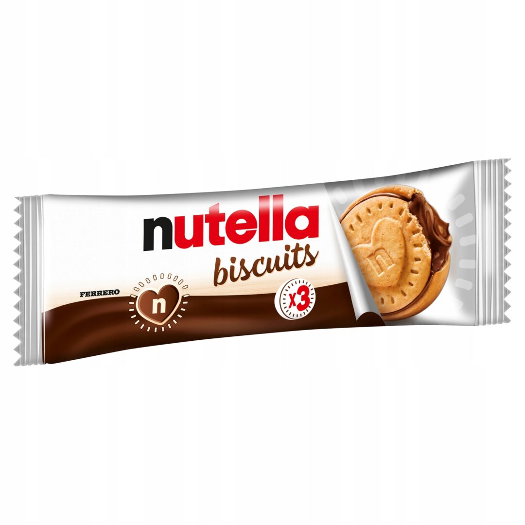 Nutella Biscuits Ciasteczka z Kremem Ferrero 3 Ciastka 41,4g DE