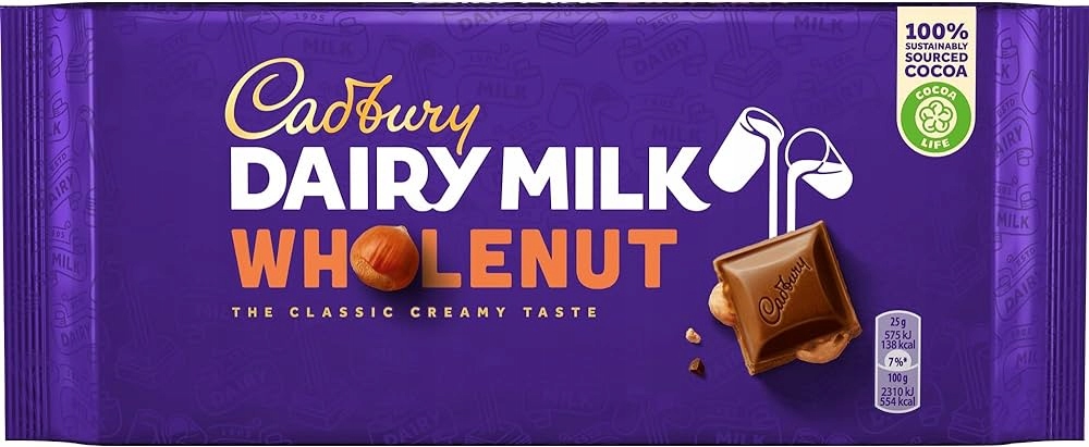 Cadbury Dairy Milk Wholenut 180g