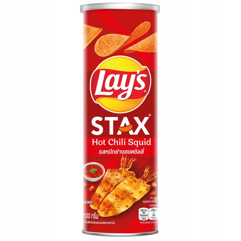 Lay's Stax Hot Chili Squid 100g