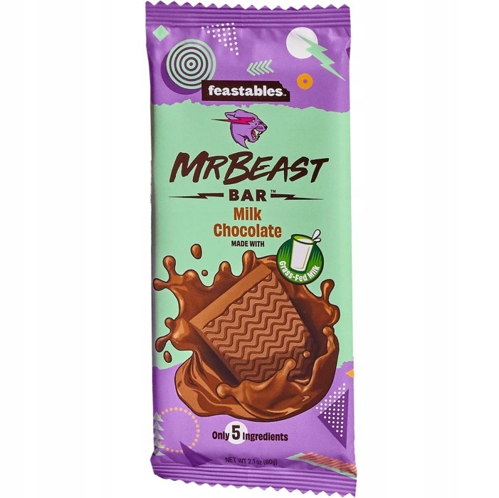MrBeast Feastables Milk Chocolate 60g
