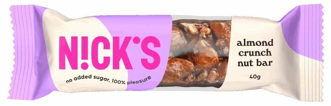 Nick's Almond Crunch Nut Bar 40g