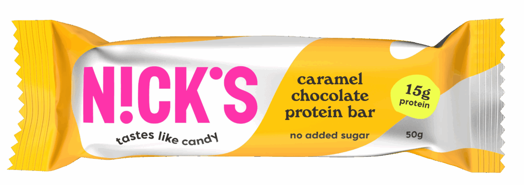 Nick's Caramel Chocolate Protein Bar 50g