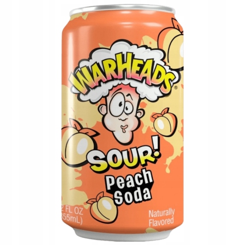 Warheads Sour Peach Soda 330ml