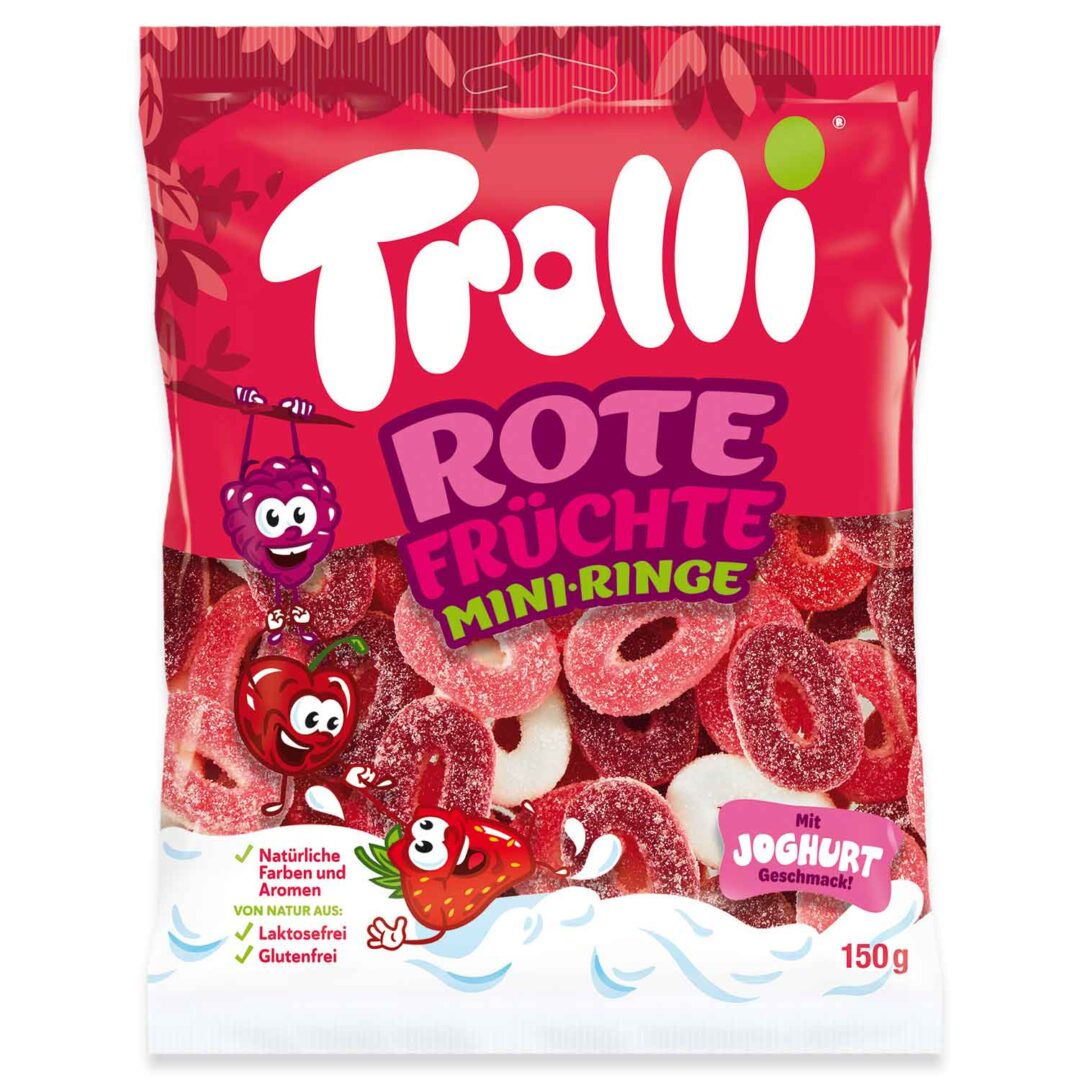 Trolli Rote Fruchte Mini Ringe 150g