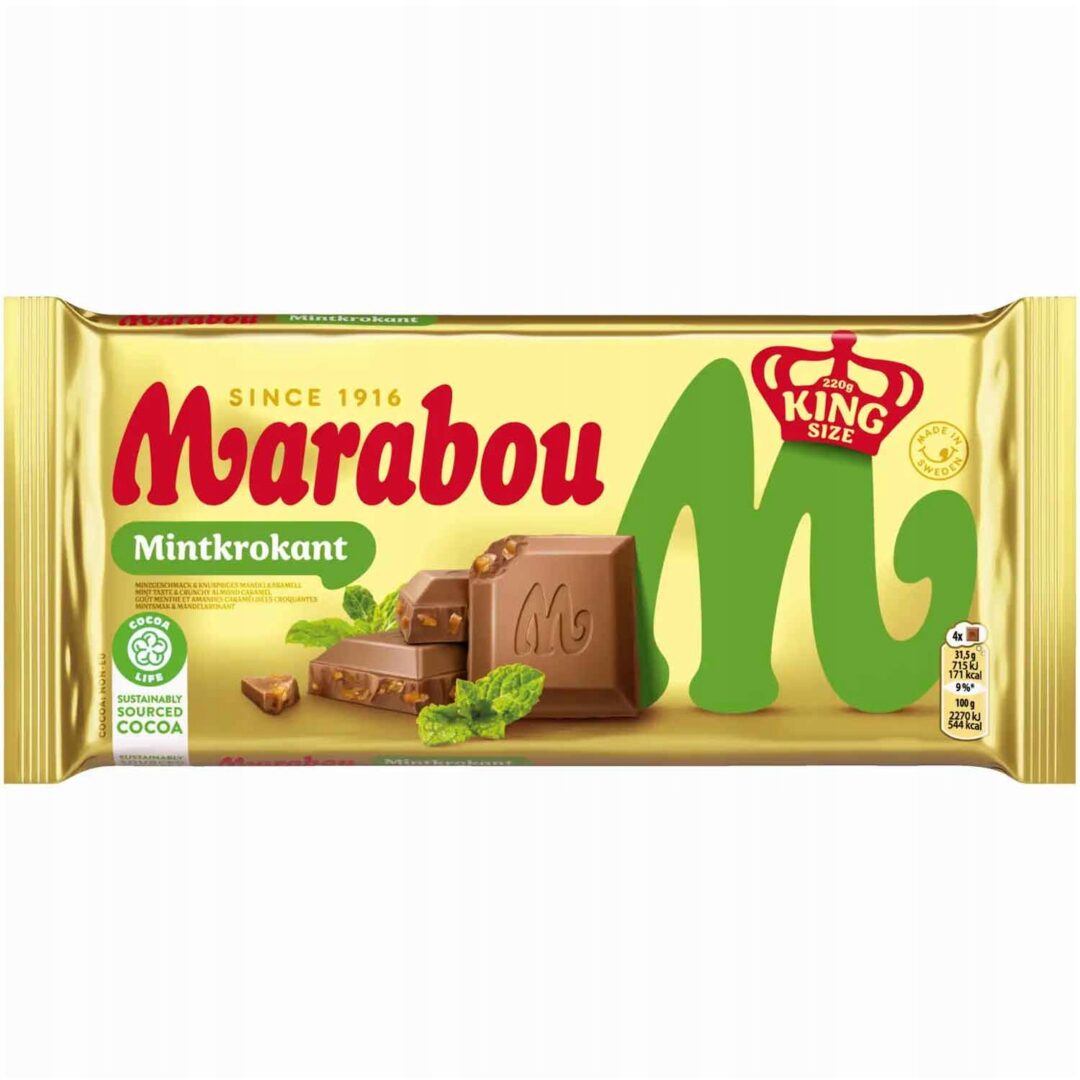 Marabou Mintkrokant 220g