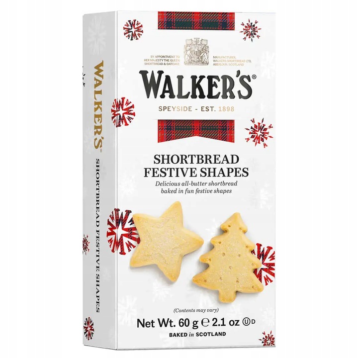 Walkers Shortbread Festive Shapes 60g
