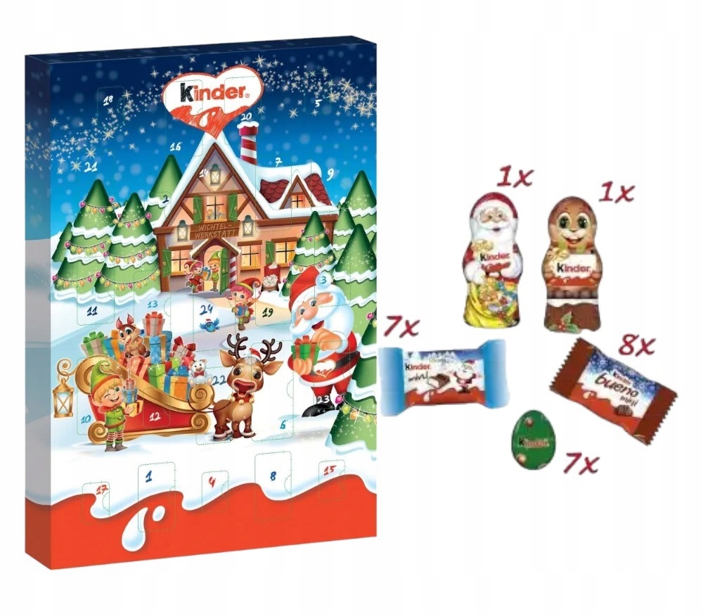 Kalendarz Adwentowy Kinder 150g