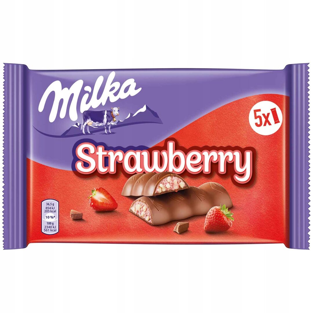 Milka Strawberry Bar 36,5g x 5 szt
