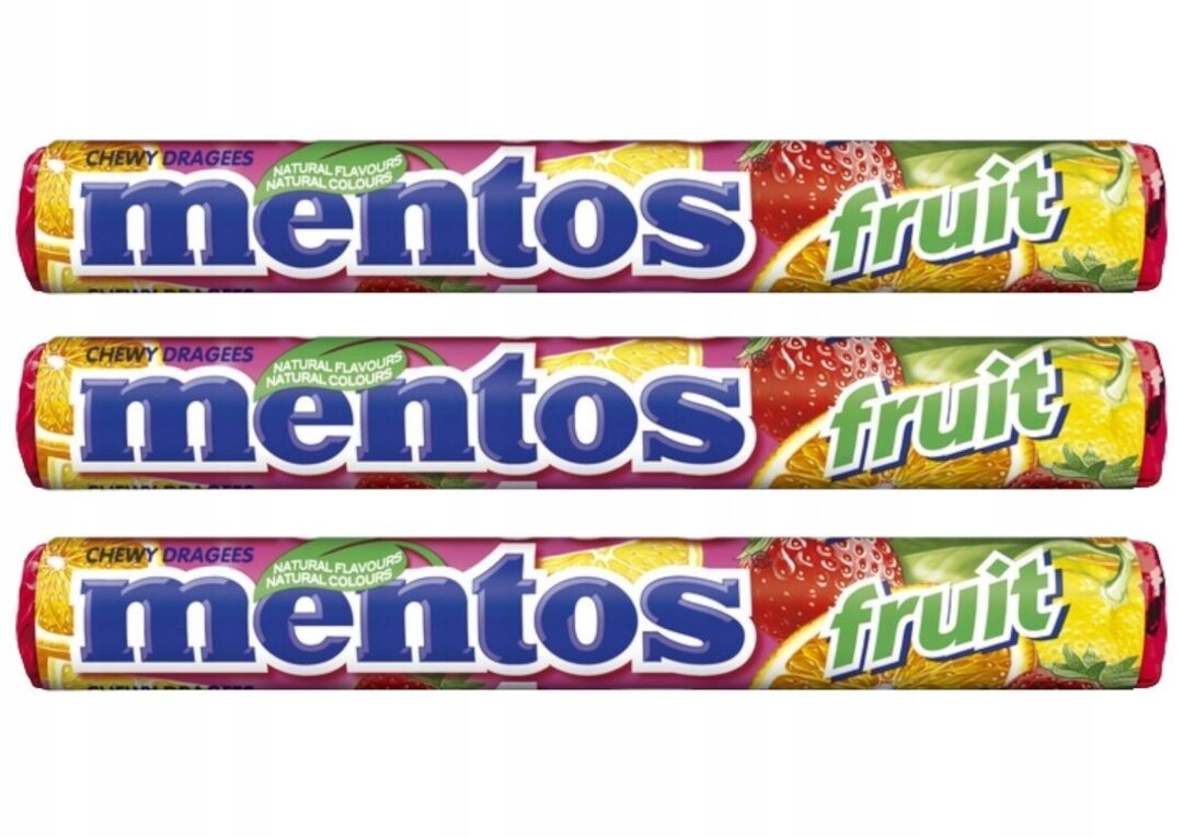 Mentos Fruit Mix 37,5g x 3szt