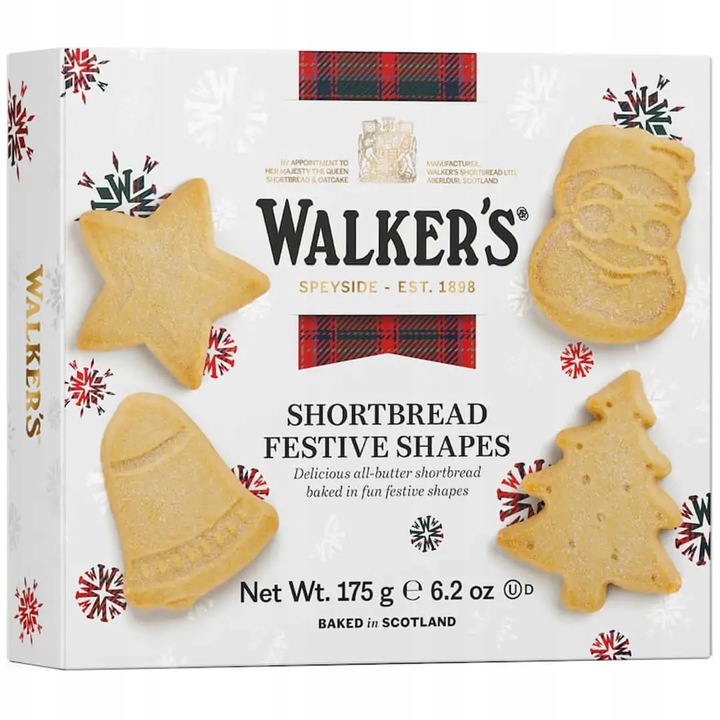 Walkers Shortbread Festive Shapes 175g
