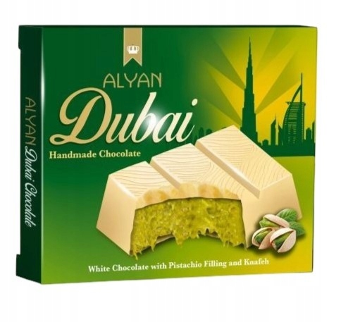 Alyan Dubai Chocolate White Chocolate 100g