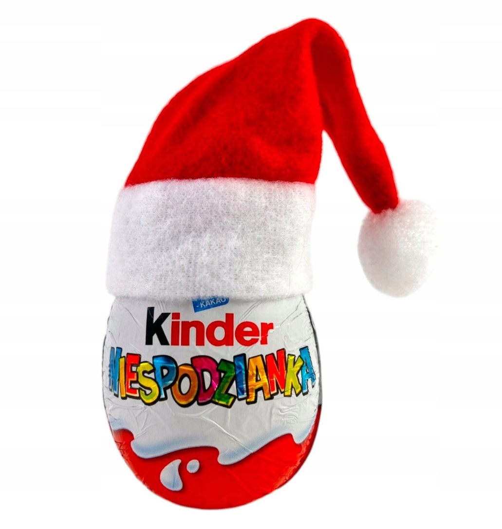 Kinder Jajko Niespodzianka z Czapką Mikołaja 20g