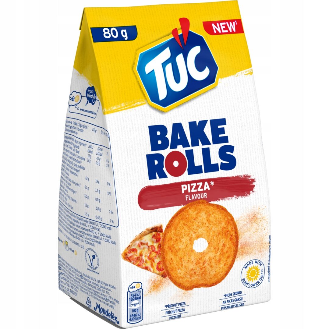 Tuc Bake Rolls Pizza 80g