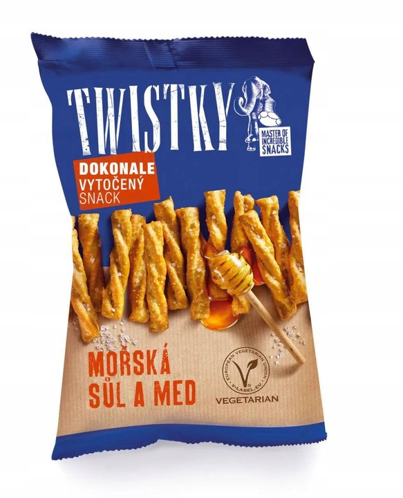 Twistky Paluszki z Solą Morską i Miodem 160g