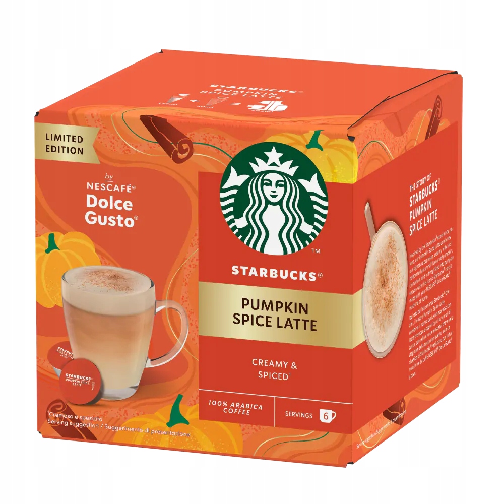 Dolce Gusto Starbucks Pumpkin Spice Latte 12 Kapsułek