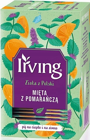 Irving Mięta z Pomarańczą 20 Torebek