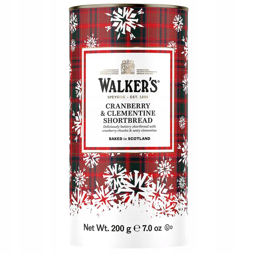 Walkers Cranberry & Clementine Shortbread 200g