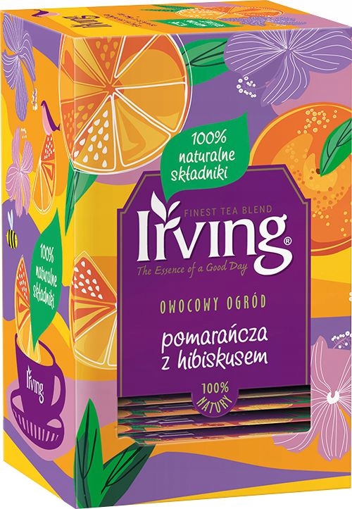Irving Pomarańcza z Hibiskusem 20 Torebek
