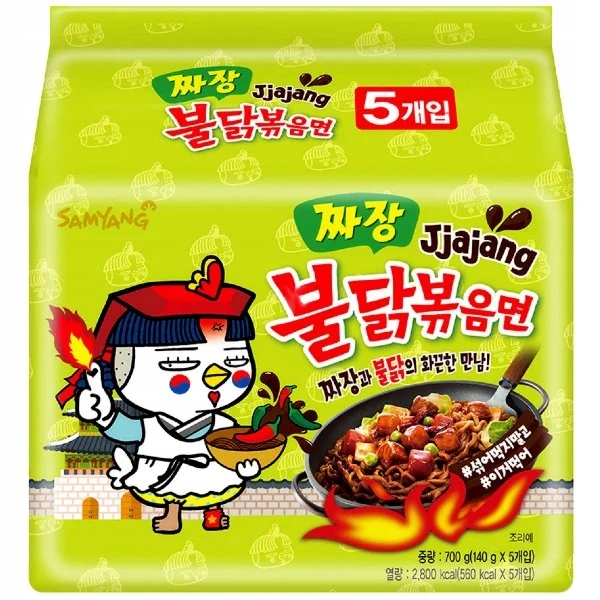 SamYang Buldak Ramen Black Bean Jjajang 140g x 5szt