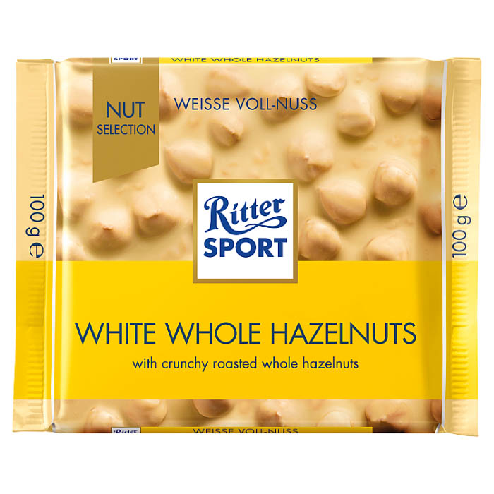 Ritter Sport White Whole Hazelnuts 100g