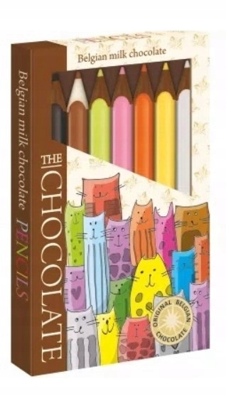 Kredki z Belgijskiej Czekolady Kotki 100g