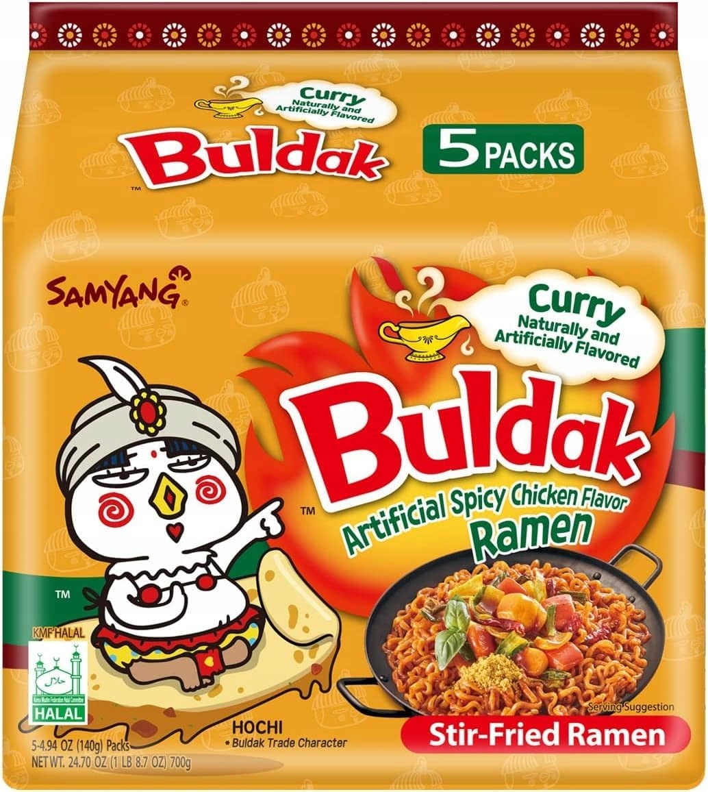SamYang Buldak Ramen Curry 140g x 5 szt