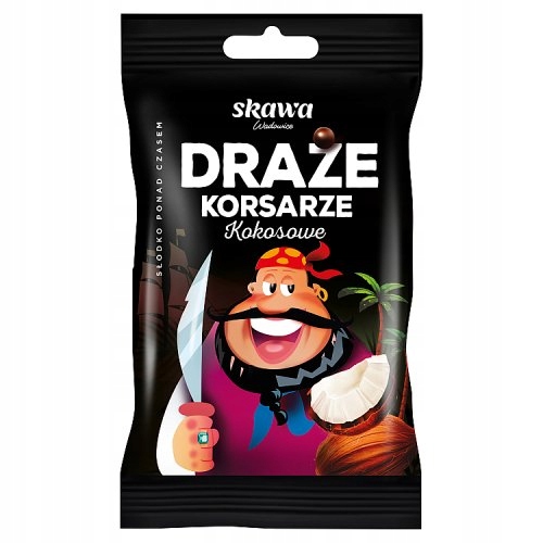 Skawa Draże Korsarze Kokosowe 70g