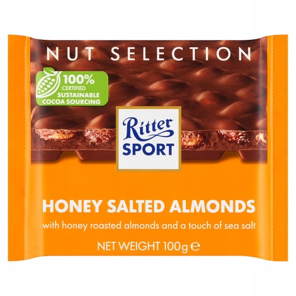 Ritter Sport Honey Salted Almonds 100g