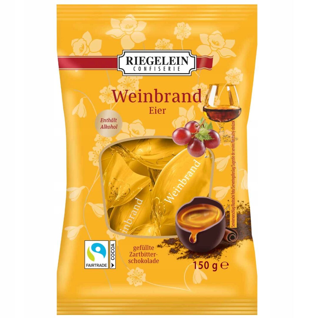 Riegelein Jajka Czekoladowe z Brandy 150g