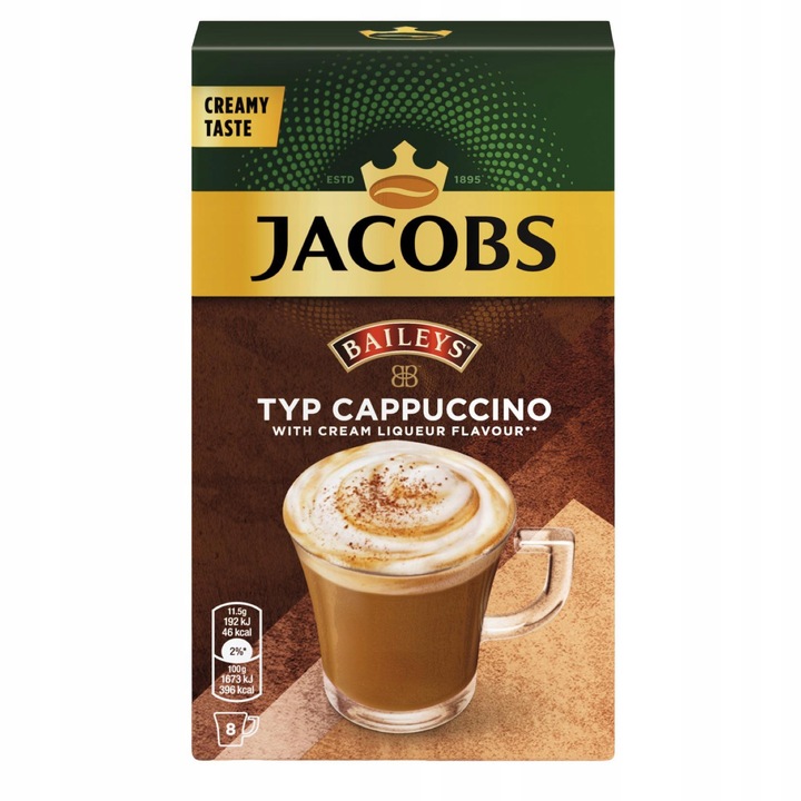 Jacobs Typ Cappuccino Baileys 11,5g x 8 szt