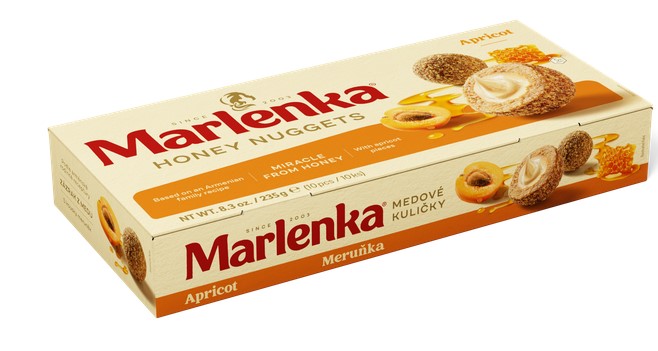 Marlenka Honey Nuggets Apricot 235g