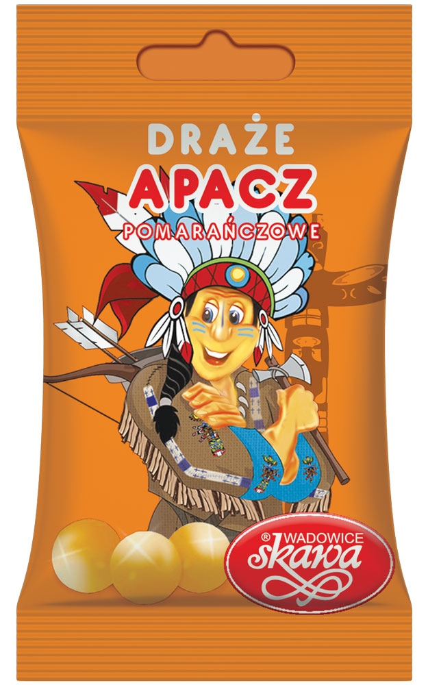 Skawa Draże Apacz Pomarańczowe 70g