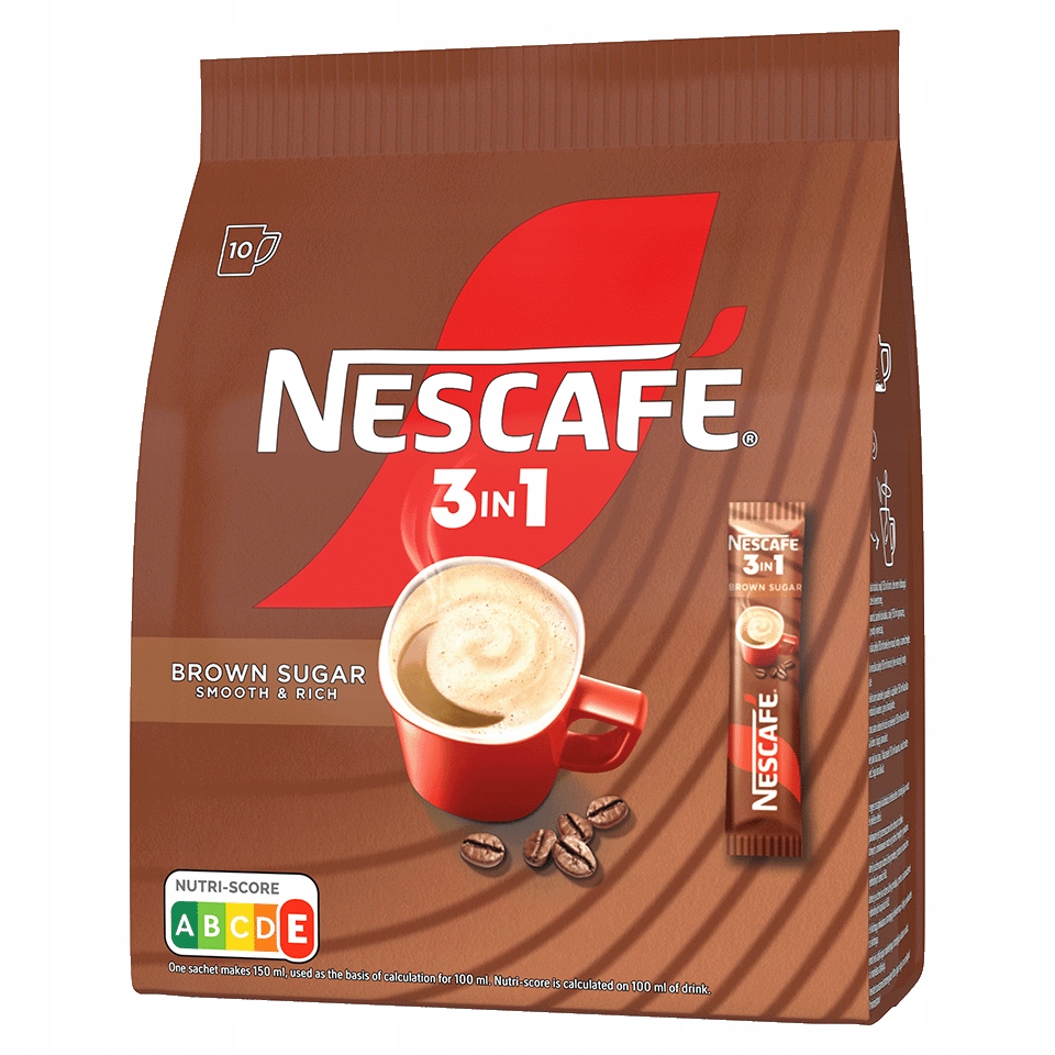Nescafe 3w1 Brown Sugar 16,5g x 10szt