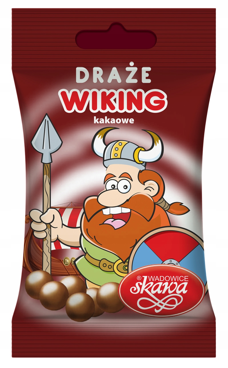 Skawa Draże Wiking Kakaowe 70g