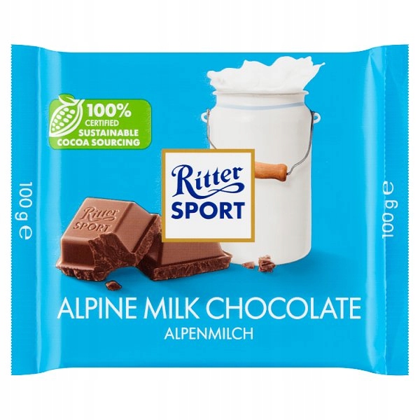 Ritter Sport Alpine Milk Chocolate 100g