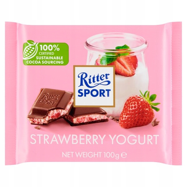 Ritter Sport Strawberry Yogurt 100g
