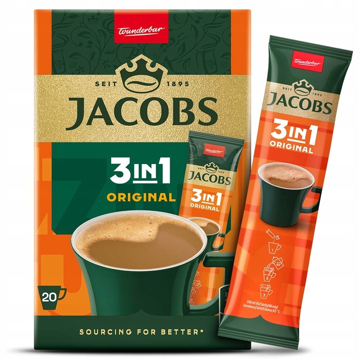 Jacobs Original 3w1 12,6g x 20szt