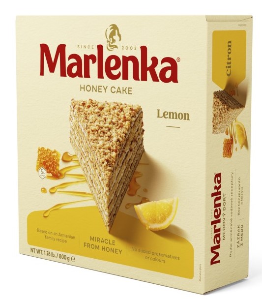 Marlenka Honey Cake Lemon 800g