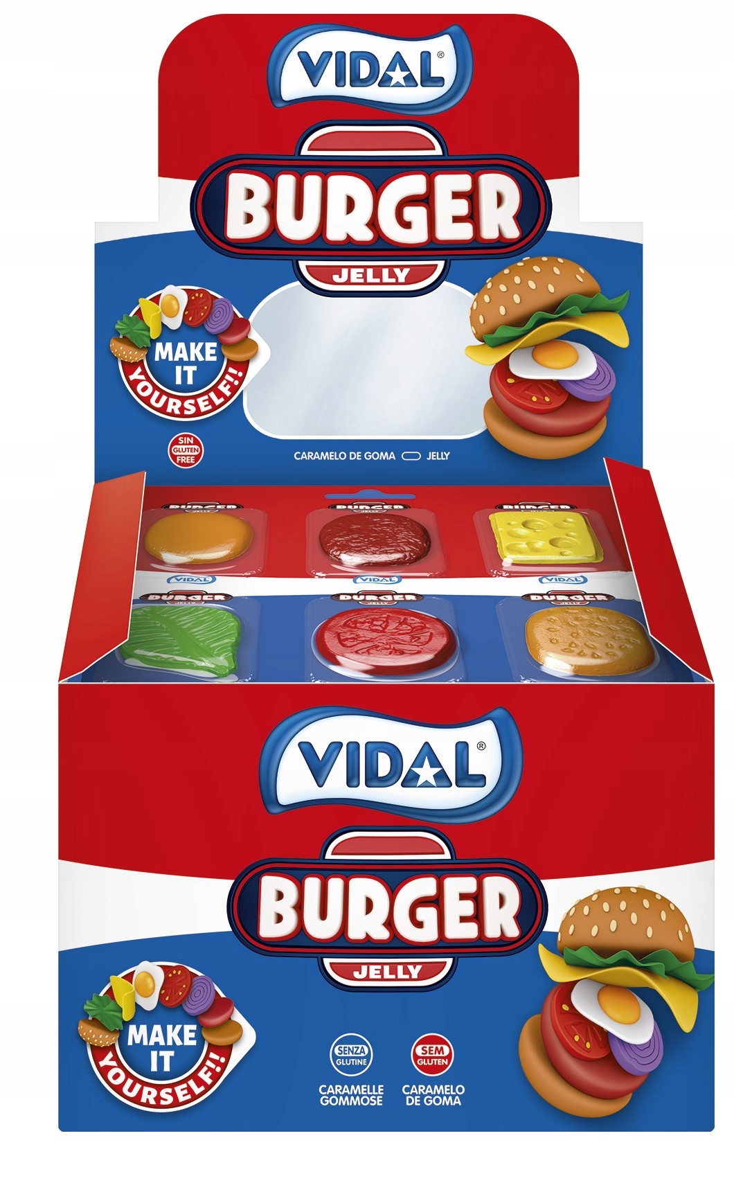 Vidal Burger Jelly 66g x 11szt