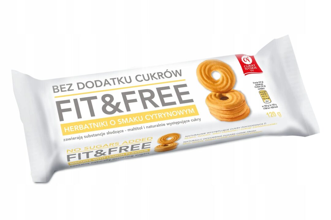 Cukry Nyskie Ciastka Fit & Free Cytrynowe 120g