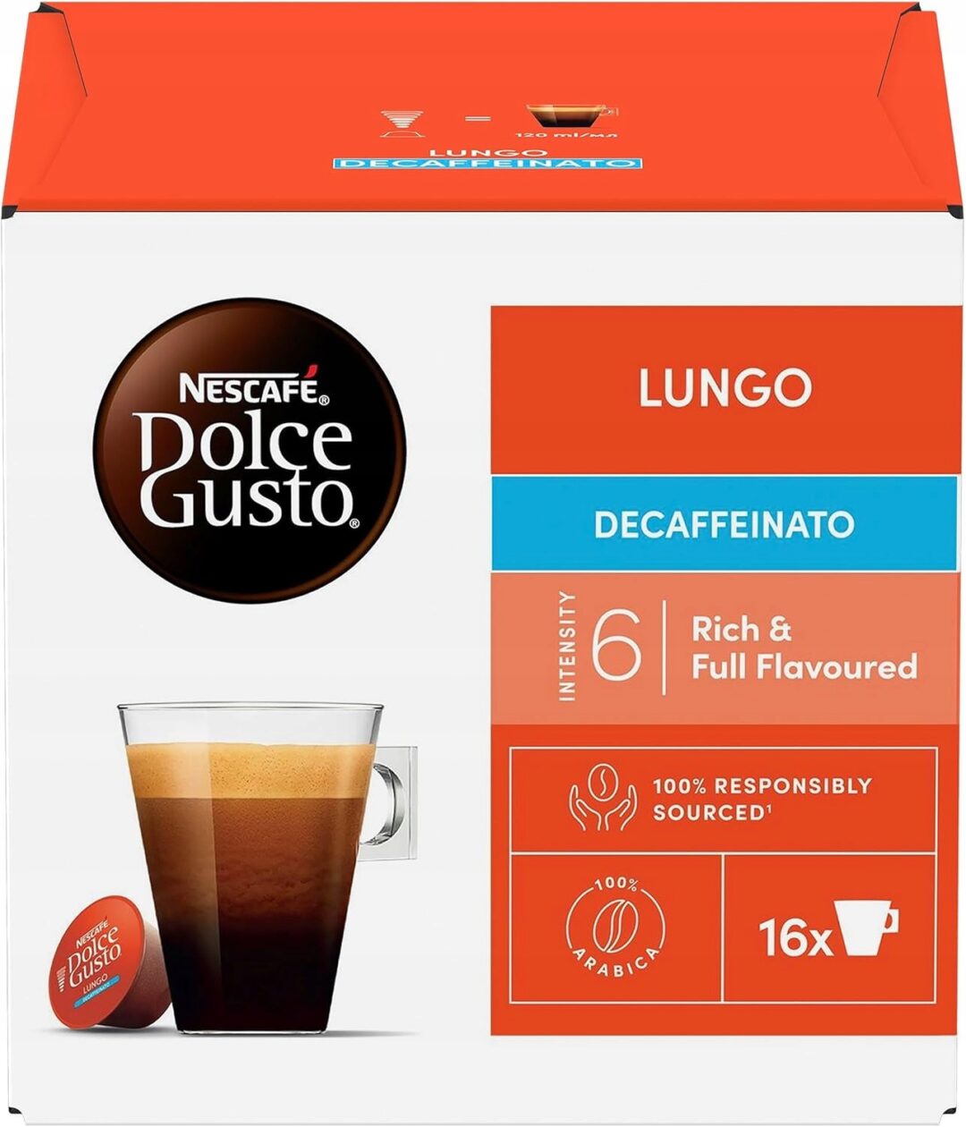 Dolce Gusto Lungo Decaffeinato 16 Kapsułek