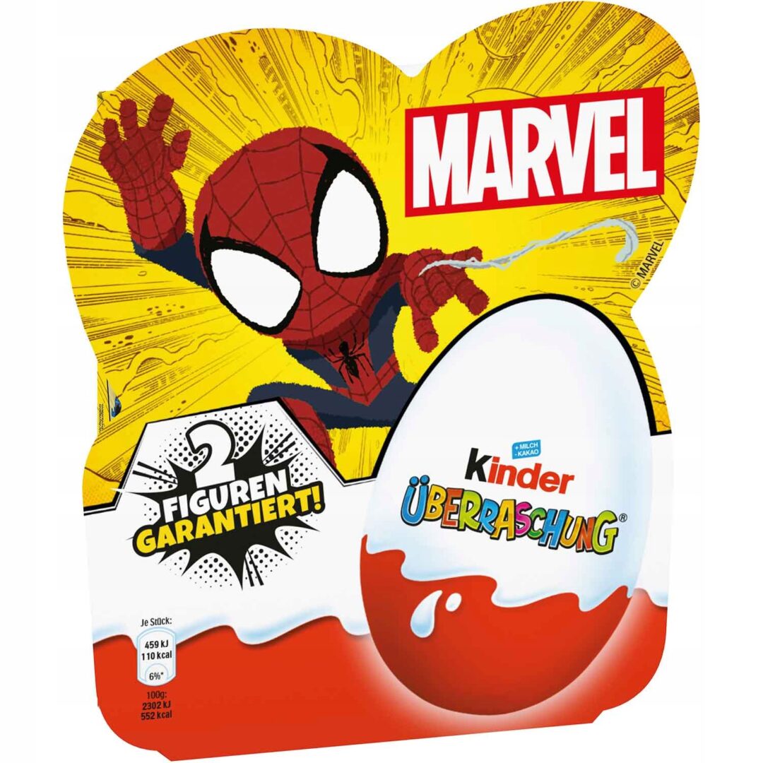 Kinder Jajko Niespodzianka Marvel 4szt x 20g