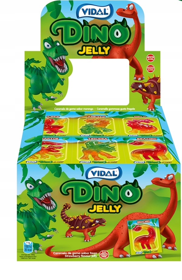 Vidal Dino Jelly 11g x 66szt