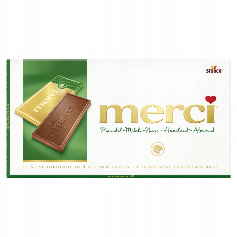Merci Hazelnut Almond 100g