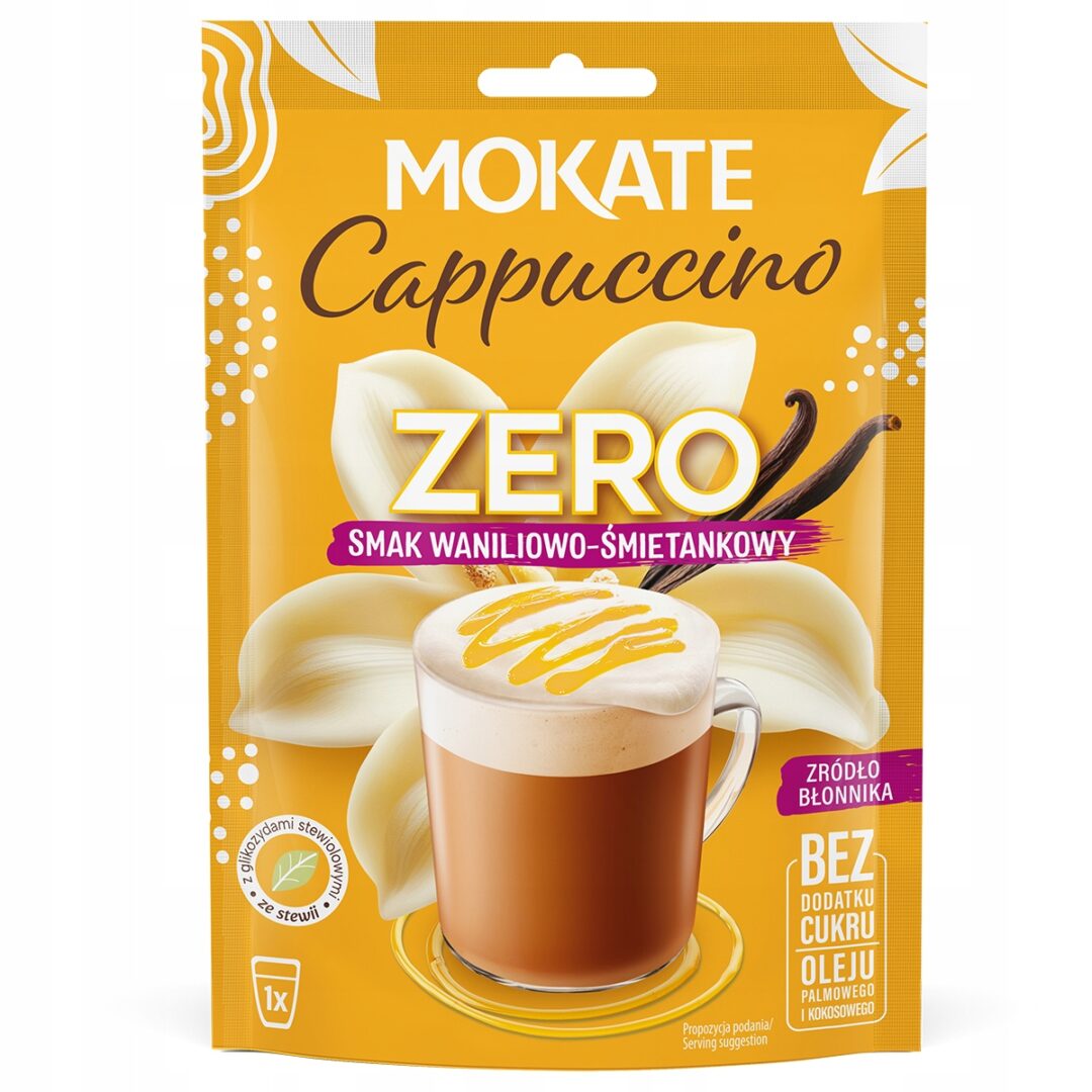 Mokate Cappuccino Zero Waniliowo-Śmietankowe 20g