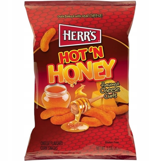 Herr's Hot'n Honey Cheese Curls 170g