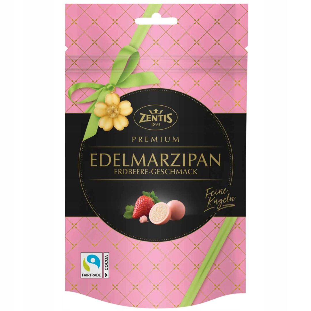 Zentis Kartofelki Marcepanowe w Czekoladzie Truskawkowej 90g