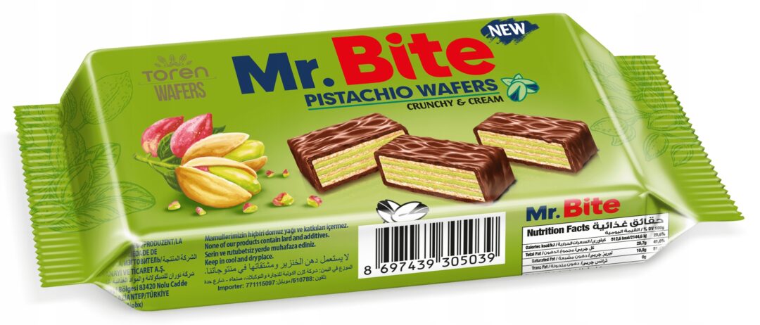 Mr. Bite Pistachio Wafers 32g