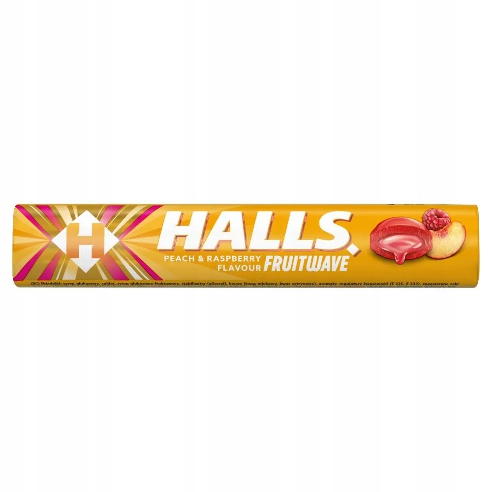 Halls Peach & Raspberry 45g